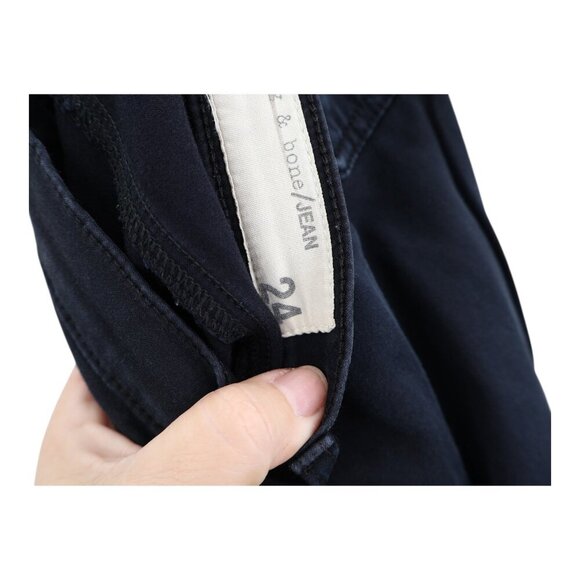 Rag & Bone Legging Skinny Leg Womens Jeans Black Size 24 Denim Pockets Stretchy - Picture 8 of 10